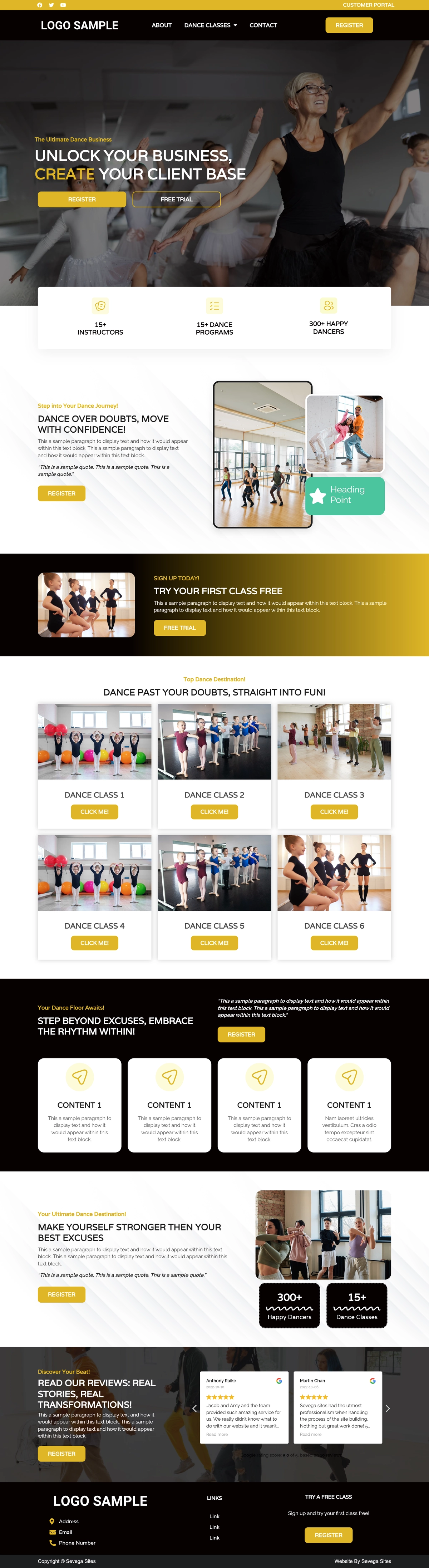 Dance Studio Template Design